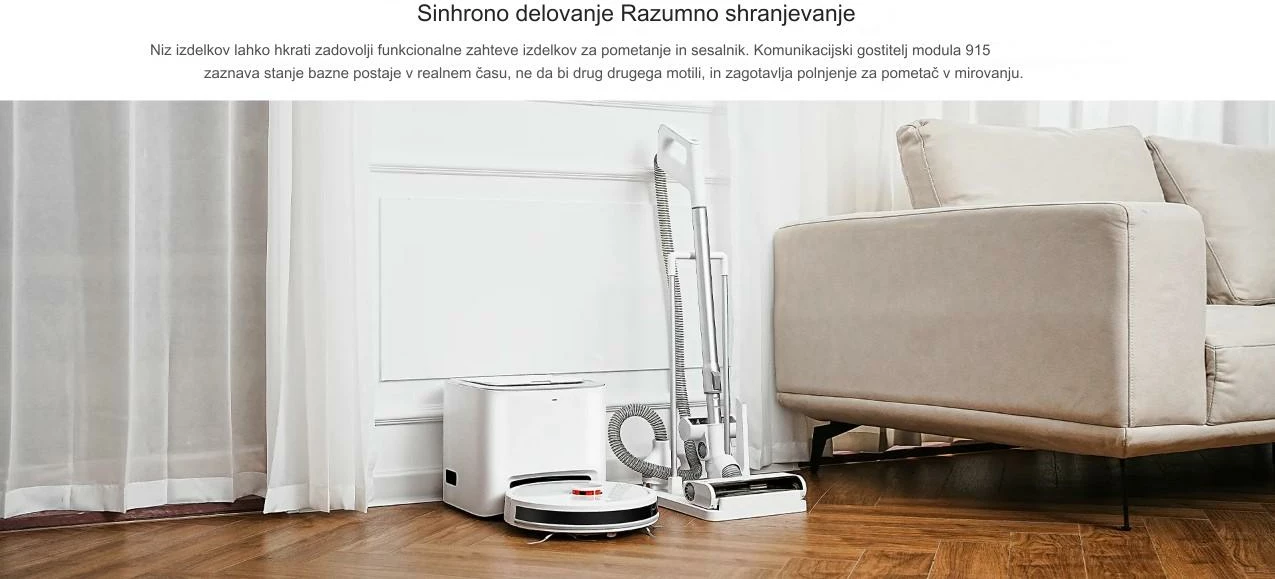 Fshesë me korrent multifunksionale Lydsto R10 4-në-1, 3000Pa/26kPa, 5200mAh, LiDAR, qese pluhuri 3L, e bardhë