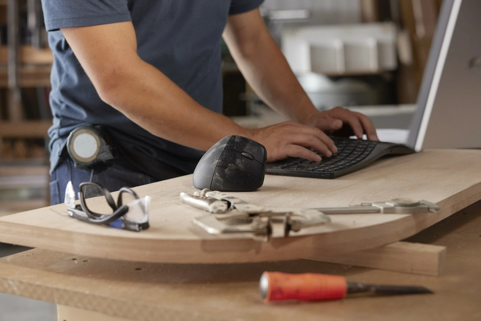 Tastierë wireless HP 960 Ergonomic 7E755AA#ABB, Bluetooth, QWERTY, me numpad të ndarë, e zezë