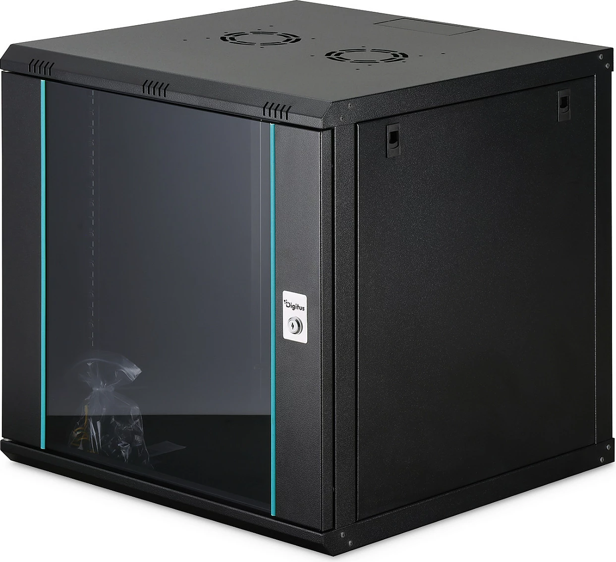 Kabinet rrjeti muror Digitus Dynamic-N 12U, 600x600mm, i zi