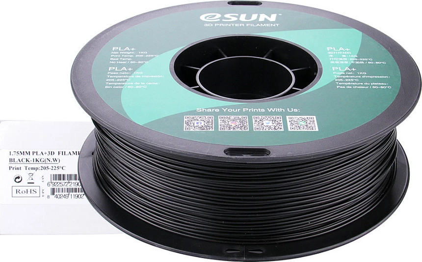 Filament 3D eSun PLA+ 1.75mm 1kg, i zi