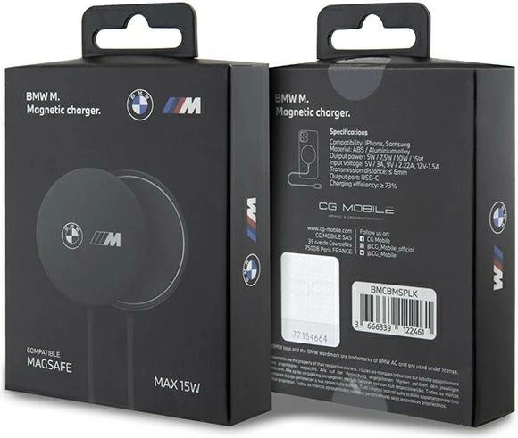 Karikues pa tela MagSafe, BMW M Edition BMW000636 15W Qi USB-C, i zi
