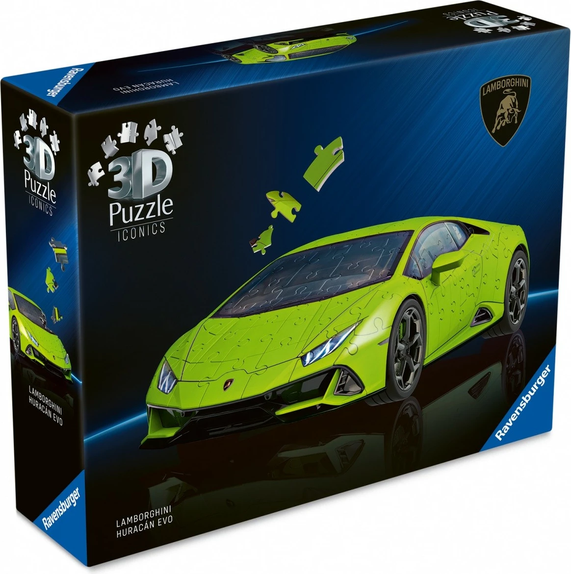 Puzzle 3D Ravensburger Lamborghini Huracan EVO, 158 pjesë, Gjelbër