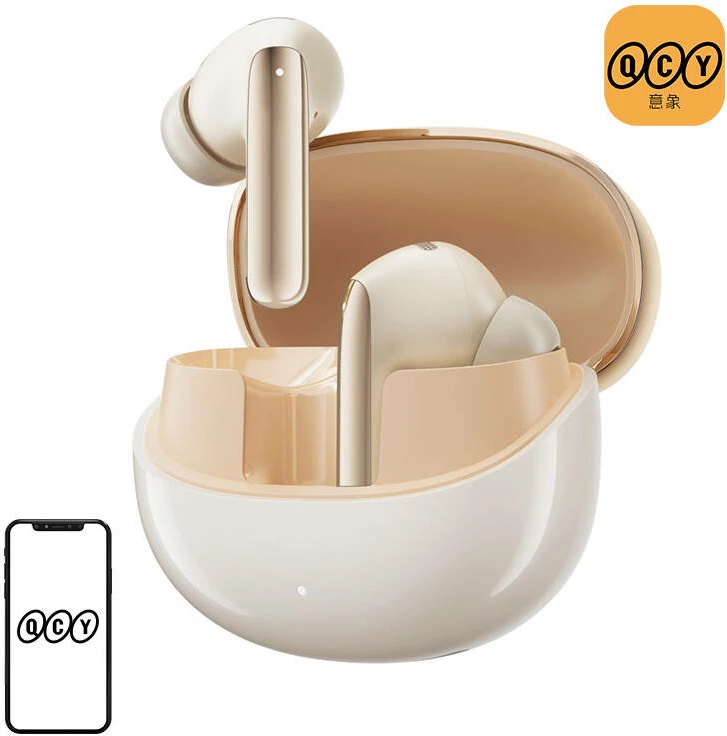 Kufje TWS QCY MeloBuds Pro HT08, ANC, gold