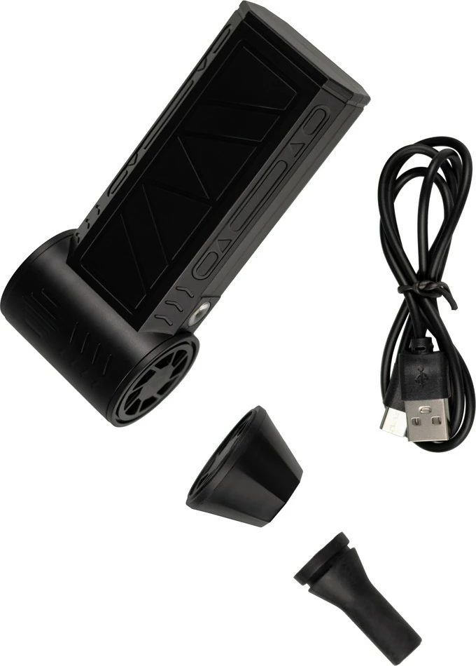 Fryrës pa kabllo mini, Savio, MD-01 (SAVMD-01), 4000 mAh, deri 100000 RPM, USB-C, dritë LED, 3 shpejtësi + Turbo, e zezë