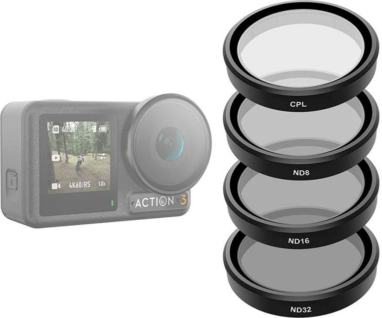 Set filtrash Telesin OA-FLT-005 për DJI Osmo Action 3/4/5, CPL/ND8/ND16/ND32