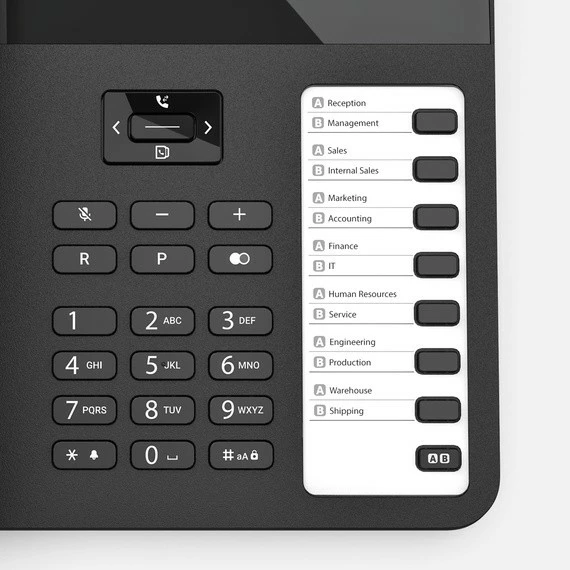 Telefon tavoline Gigaset Desk600, me kabllo, Ekran LCD, i zi