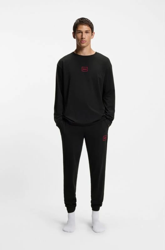 Maicë meshkuj Hugo Loungewear Laze NERO