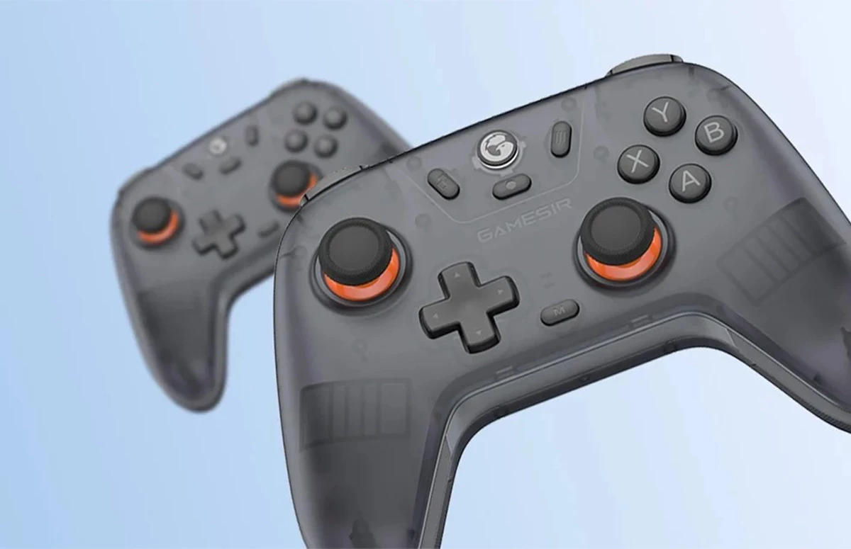 Kontroller wireless GameSir T4n Lite Nova, 1200 mAh, USB-C/Bluetooth/2.4 GHz, gri, set 1 copë