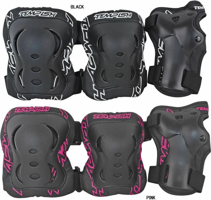 Set mbrojtës për sporte dimërore Tempish, unisex, të zeza [Madhësia: L]