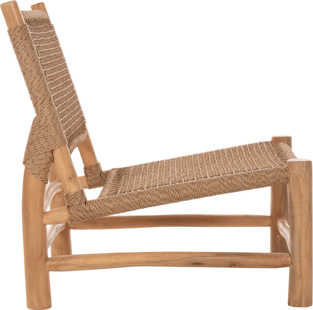 Karrige për brenda LONDER FH5986 dru TEAK dhe ratan sintetik 63x77x77Hcm