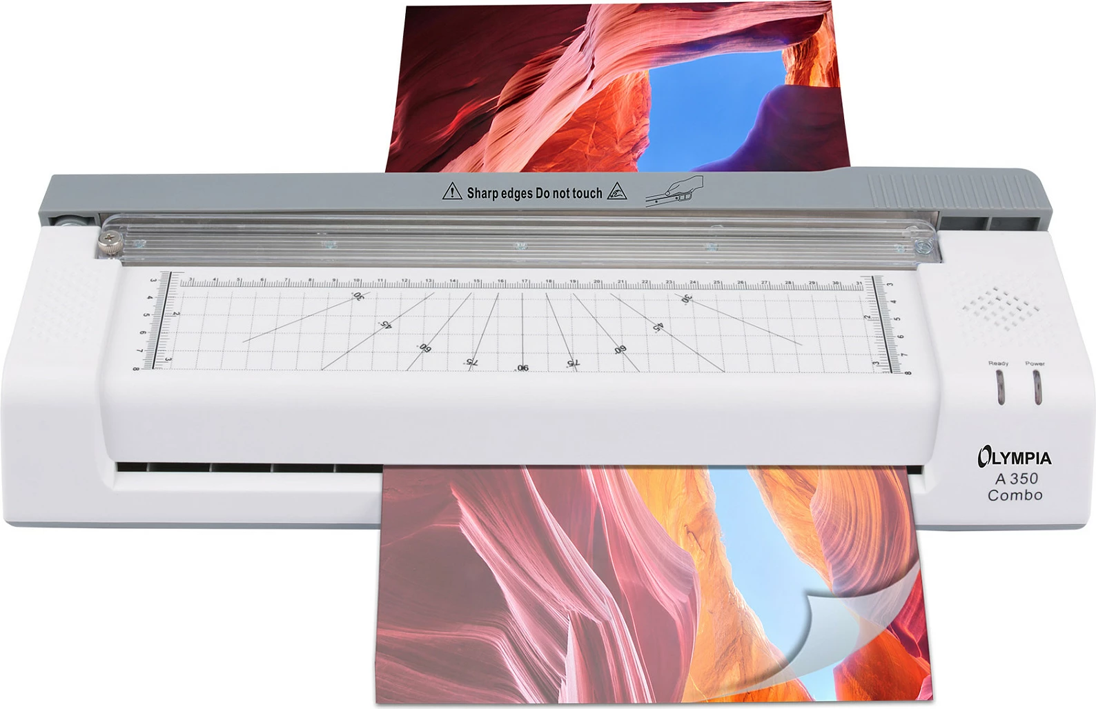 Laminator Olympia A 350 Combo, A3, hot/ftohtë, me prerëse levë, i bardhë