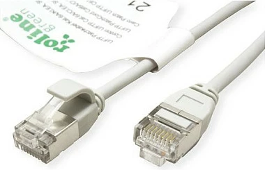 Kabllo Ethernet ROLINE Green 21.44.3300, Cat6a, 0.15 m, U/FTP, RJ45-RJ45, 10Gbps, Gri