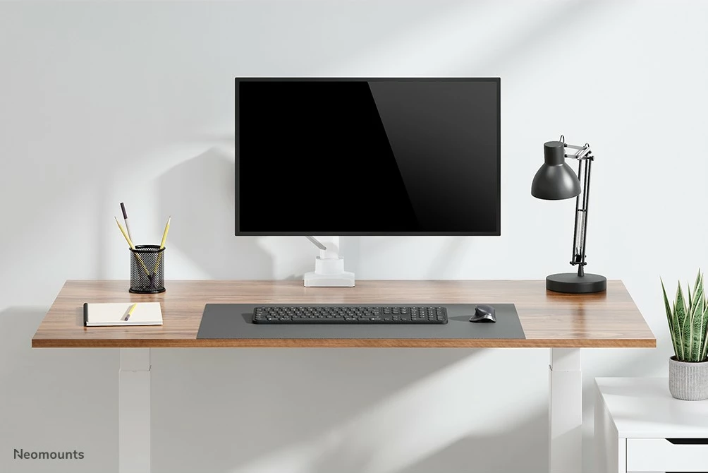 Krah monitori Neomounts DS70-450WH1, gas spring, Topfix, 17-42 inç, 15 kg, i bardhë