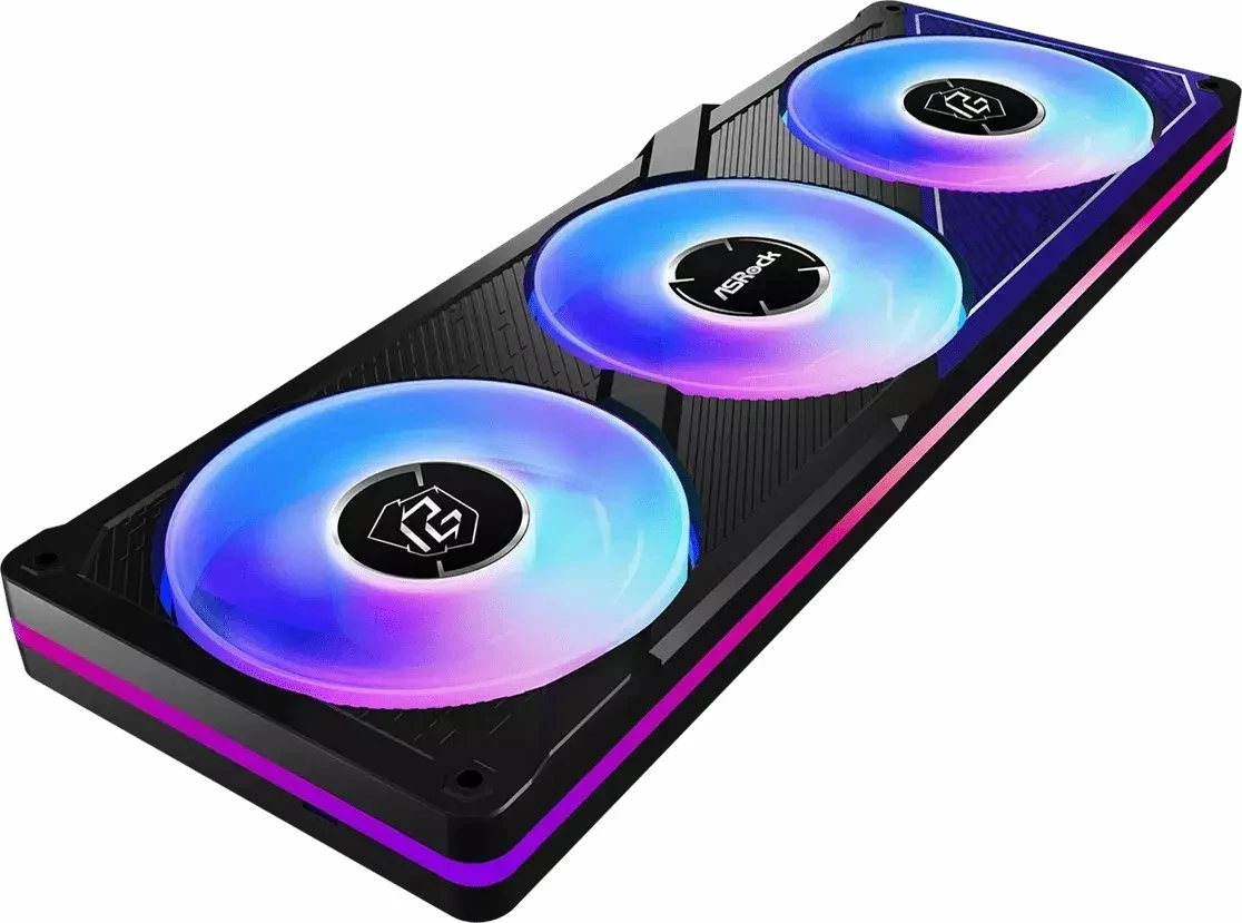 Ftohës uji AIO për CPU ASRock Phantom Gaming 360 LCD 360mm ARGB, 3x120mm (90-APGA36-BAAGA5), i zi