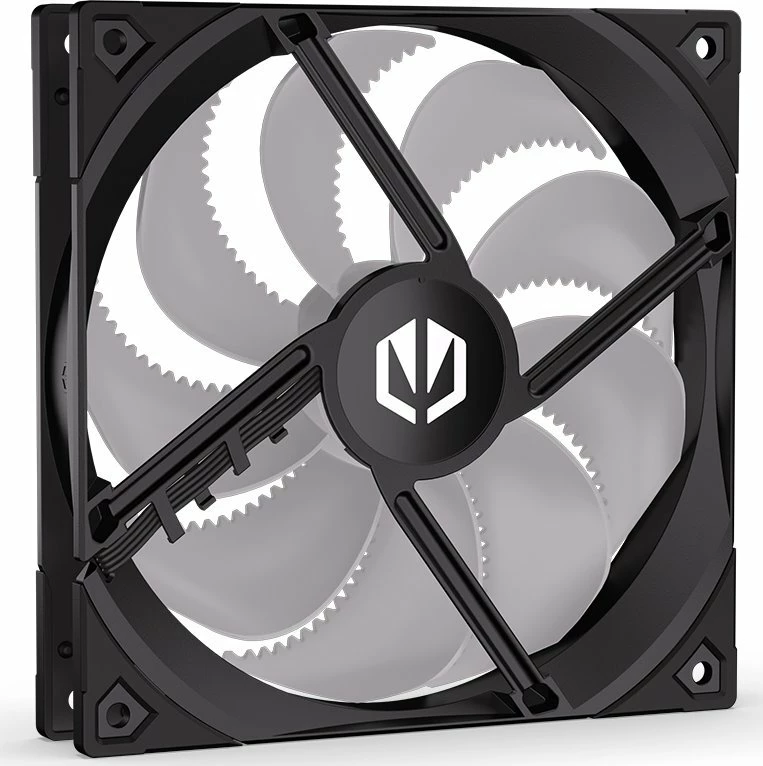 Ventilator kasë PC Endorfy Fluctus 140 PWM ARGB EY4A004, 140mm, 4-pin PWM, 1800 rpm, 1 copë, i zi
