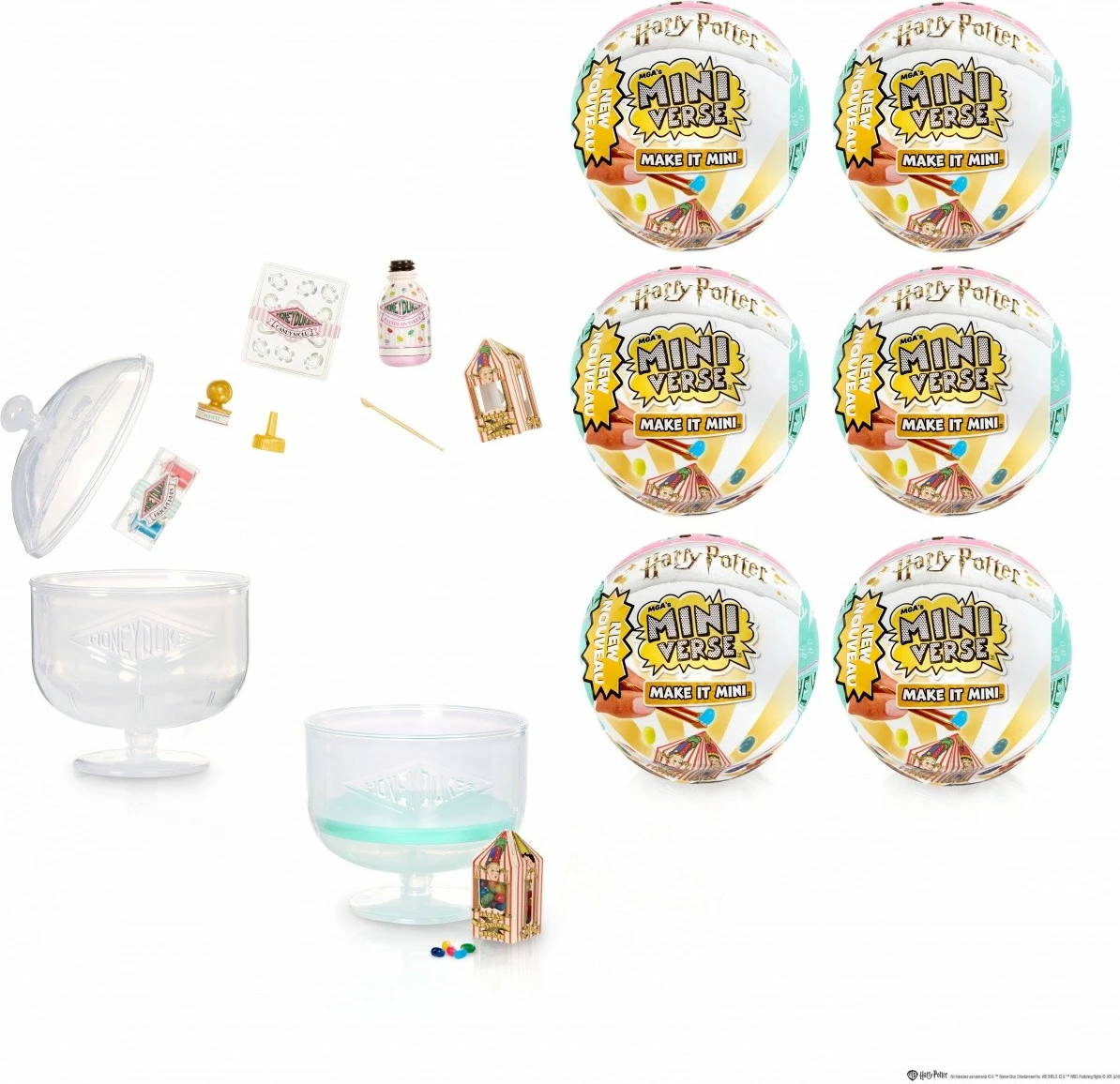 Figurinë koleksionuese MGA Miniverse Make It Mini Harry Potter Honeydukes, set, plastikë