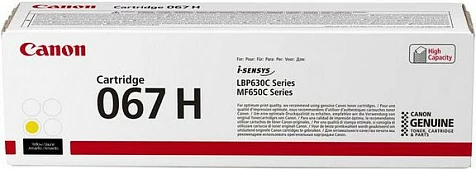 Toner Canon 067H, High Yield (XL), 2350 faqe, i verdhë