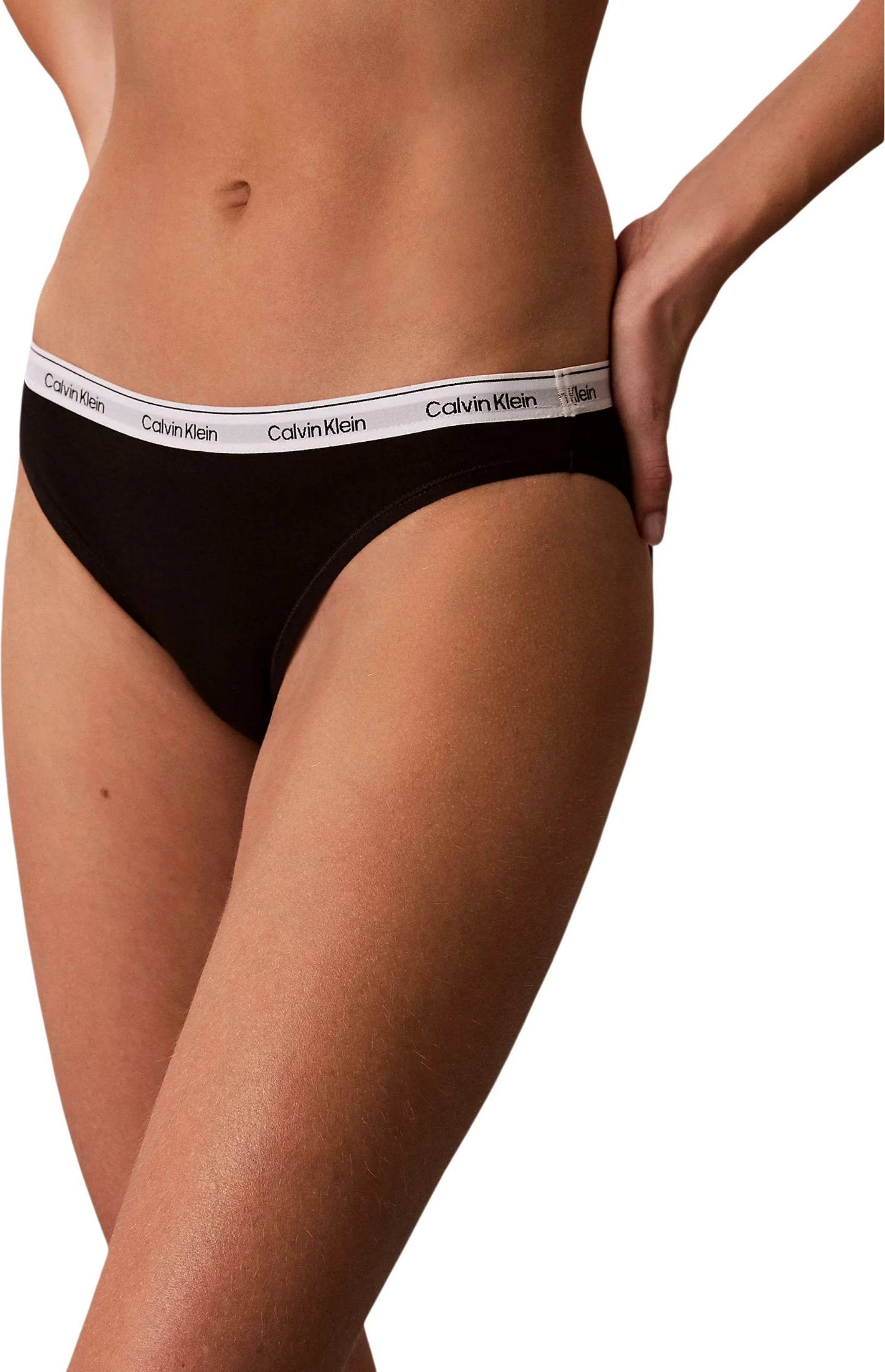 Të brendshme për femra Calvin Klein Underwear BIKINI 3PK LV00QD5207, të zeza/gri [Madhësia: L]