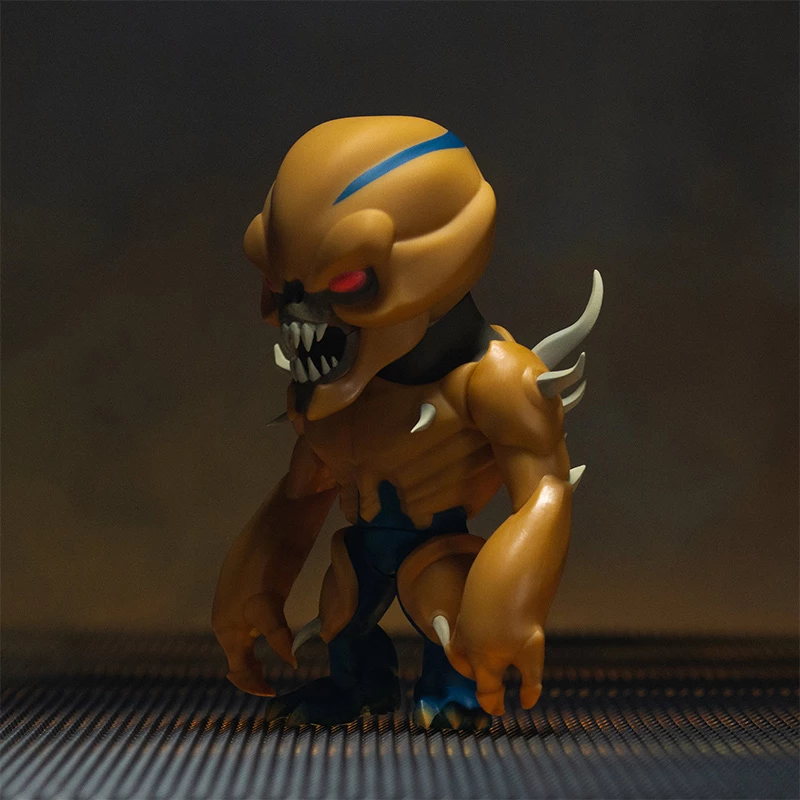 Figurinë koleksionuese Numskull DOOM Imp 16 cm vinil, portokalli/kaltër
