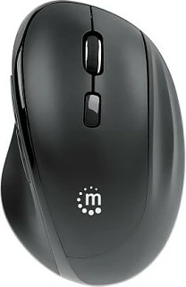 Maus wireless MANHATTAN ergonomik, 6 butona, USB-A/C, i zi