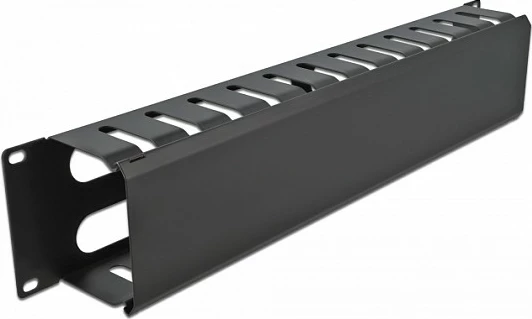 Panel menaxhimi kabllove DeLOCK 19" 2U, 4 hapje, metal, i zi