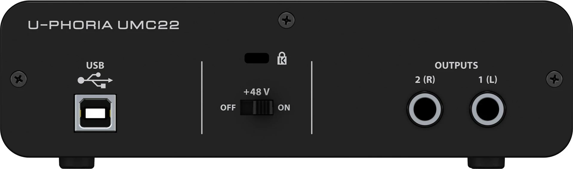 Audio interface Behringer UMC22, e zezë
