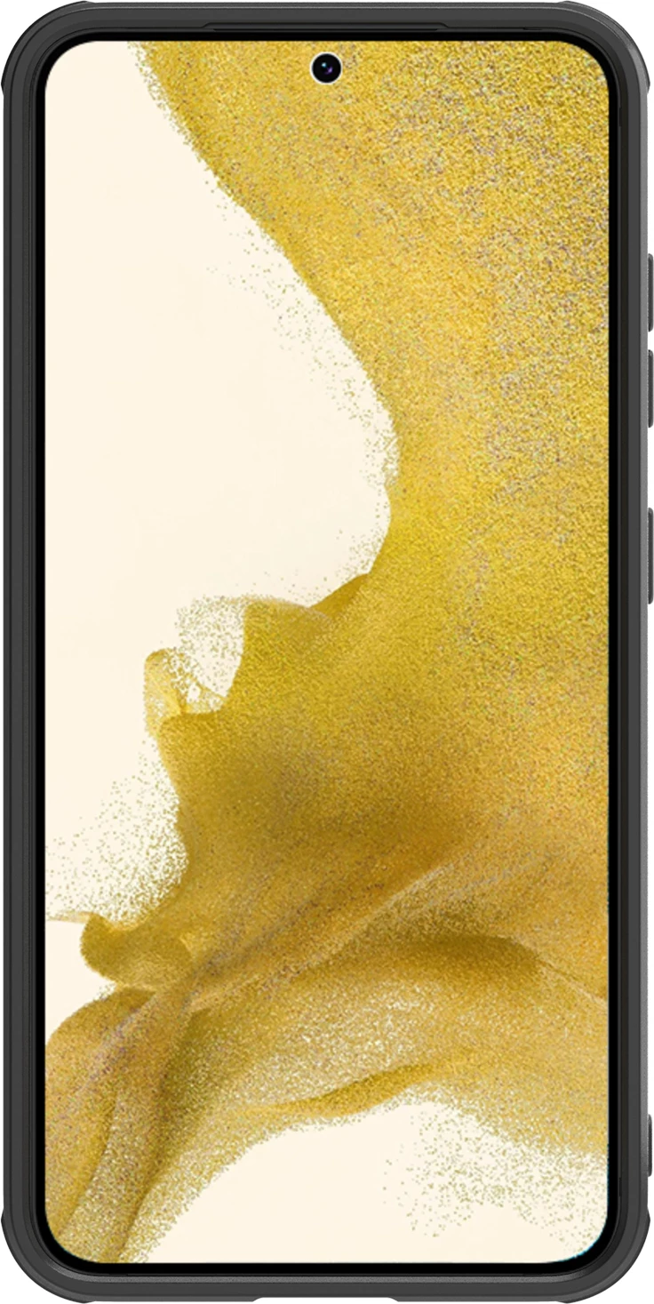 Mbështjellës Nillkin Synthetic Fiber S Case për Samsung Galaxy S23, me kapak kamere, i zi