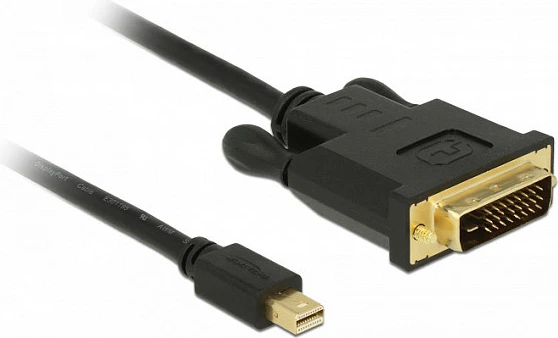 Kabllo DeLOCK 83991 Mini DisplayPort në DVI-D, 5 m, e zezë