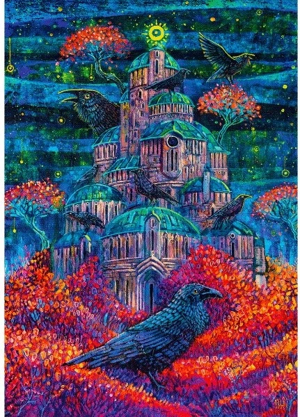 Puzzle Good Loot Imagination Cenega Publishing 1000 pjesë Raven Queen's Fortress