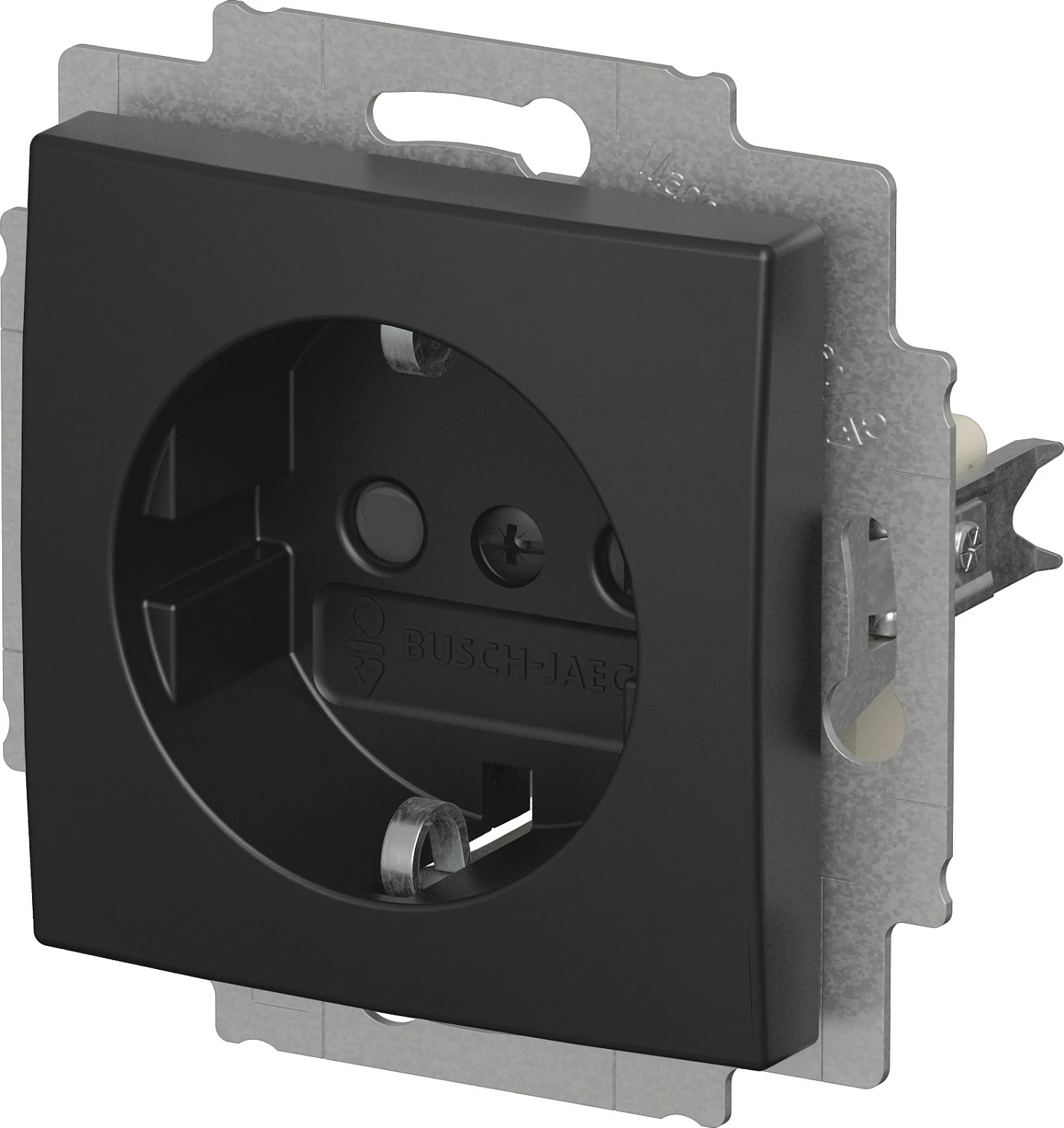 Maskë/Faceplate Busch-Jaeger 2CKA002013A5535, 71x71 mm, IP20, e zezë mat