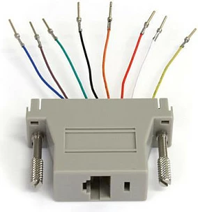 Adapter StarTech DB25 në RJ45 Modular, M/F, Plug and Play, Gri