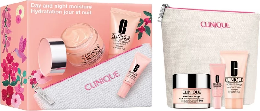 Set për fytyrë Clinique Moisture Surge Trio për femra, 50ml + 30ml + 5ml