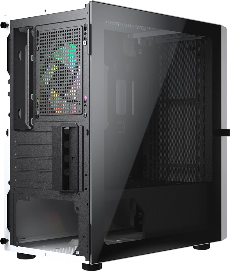 Kasë COUGAR Purity RGB Mini Tower për Micro-ATX/Mini-ITX, xham i temperuar, RGB, e bardhë