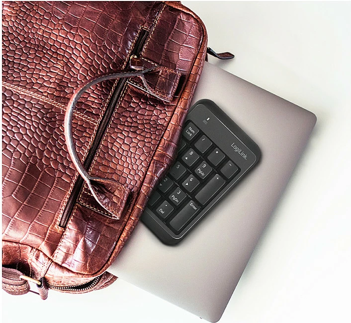 Tastierë numerike LogiLink ID0201, Bluetooth 5.1, 17 taste, AAA, e zezë