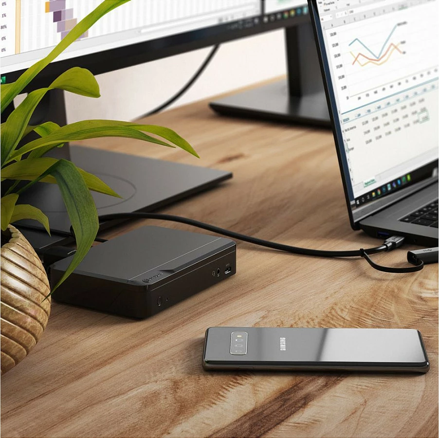 Docking station ALOGIC Universal Twin HD USB-C & USB-A, 85W, 2x HDMI, RJ-45, e zezë