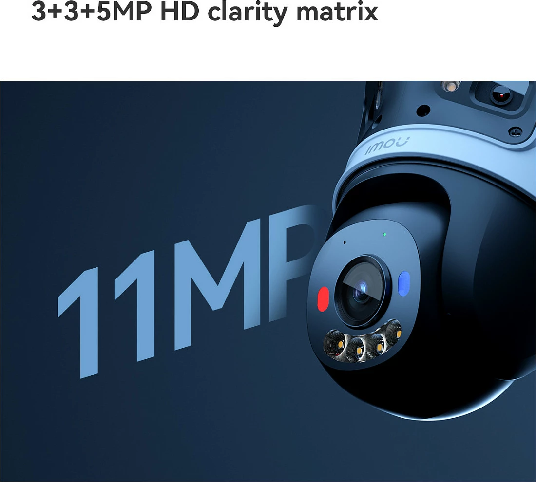 Kamerë sigurie IP Imou Cruiser Triple, Outdoor, Wi‑Fi & LAN, Pan/Tilt, MicroSD, Bardhë/Zi