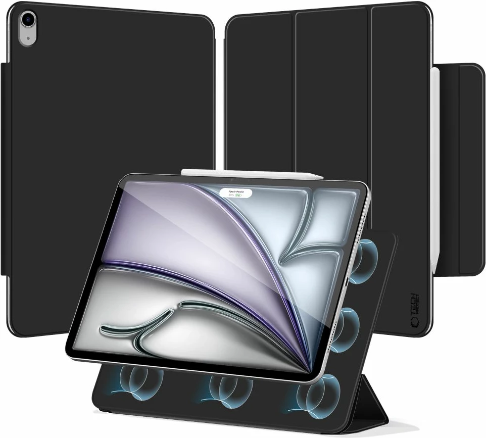 Mbështjellës Tech-Protect Smartcase Magnetic për iPad Air 13" 2024/2025, i zi