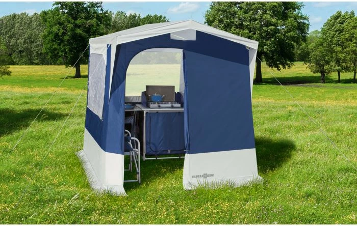 tendë kuzhine multifunksionale BRUNNER VIDA 1 NG 0425998N.C30 200×150×195/215 cm, blu/gri, me çantë bartëse