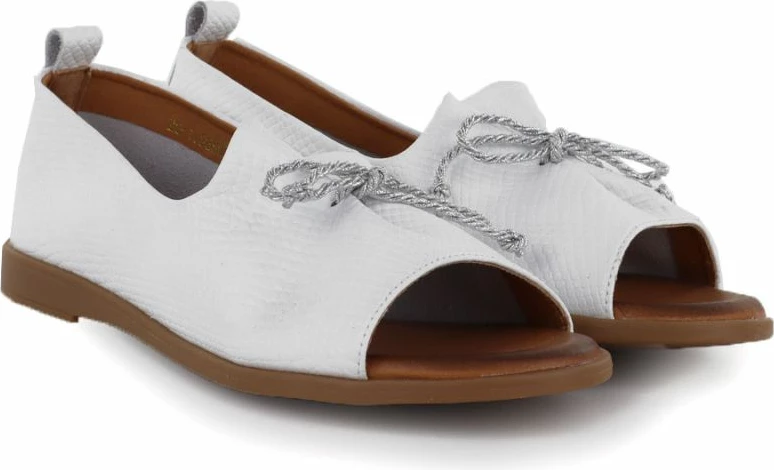 Këpucë të hapura për femra Cambell 19388, të bardha