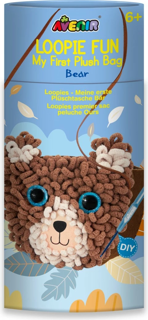 Set çantë pelushi MG DYSTRYBUCJA My First Plush Bag, arush, bezhë/kafe