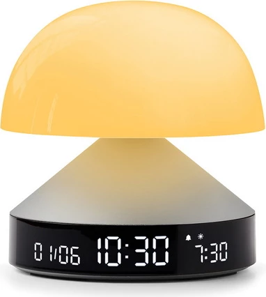 Llambë me orë alarmi 3n1 Lexon Mina Sunrise LR153AP, LCD, alumin