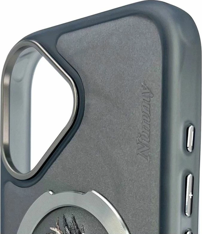 Kapak telefoni Nimmy Dragon MagSafe iPhone 16, gri