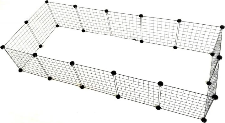 Kafaz modular për qen C&C, 180x75 cm, ngjyrë e zezë