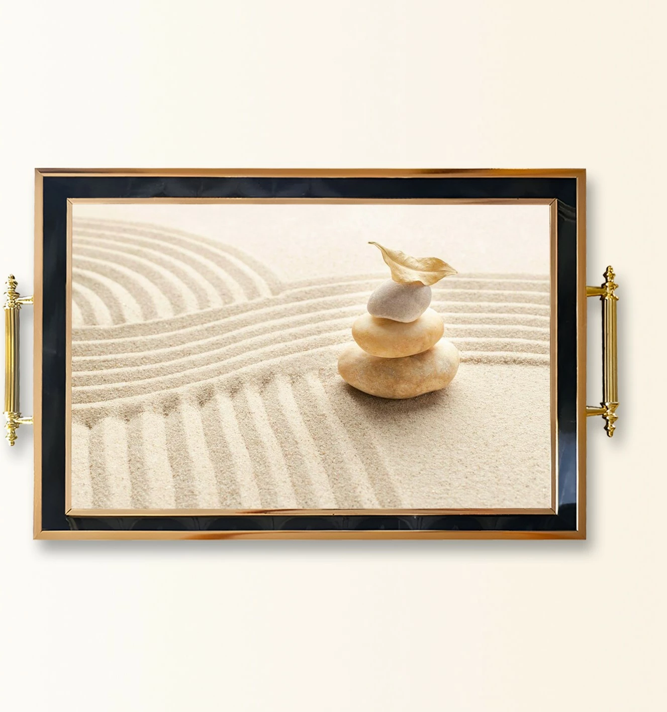 Tabaka xhami Aberto Design, shumëngjyrëshe, TPA9931, 50x29x3.5 cm