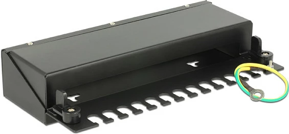 Patch panel DeLOCK 43339, 12x Keystone, metal, i zi