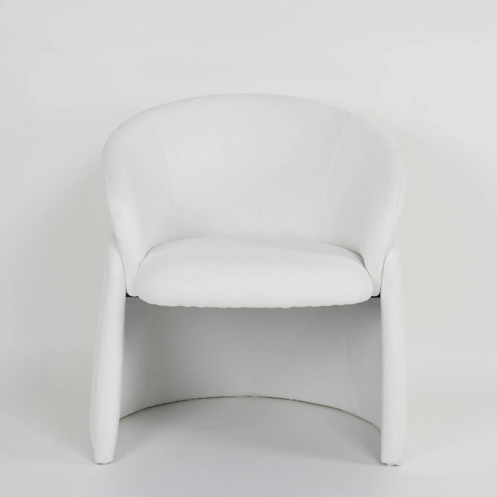 Karrige e ulët FRU, e bardhë, 71x63x78cm