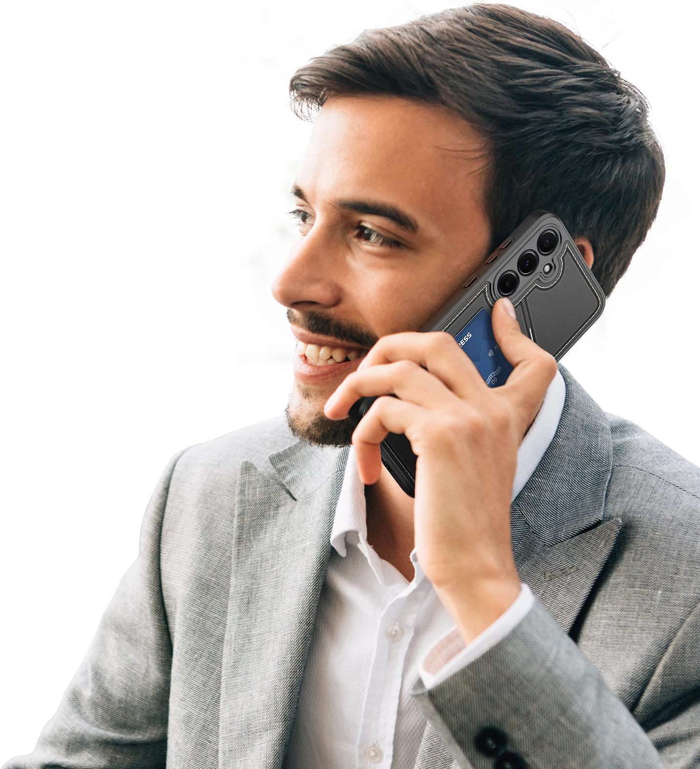 Mbështjellës Dux Ducis Rafi II për Samsung Galaxy S25, me stand, portofol, MagSafe, e zezë