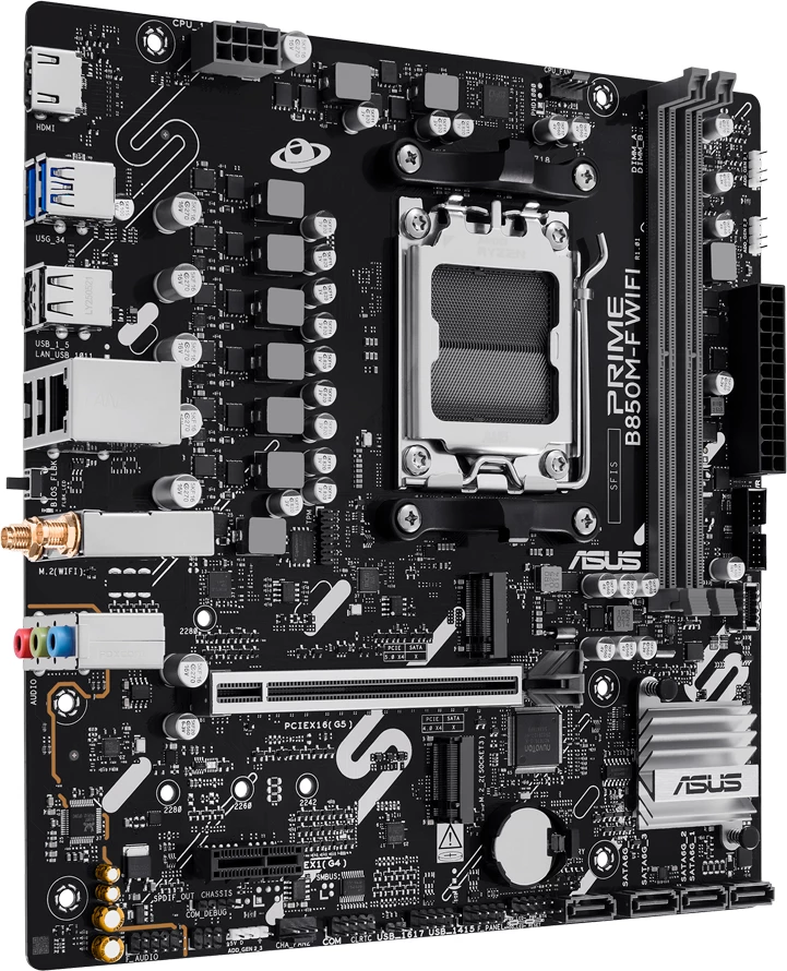 Pllakë amë ASUS PRIME B850M-F WIFI, mATX, AM5, DDR5