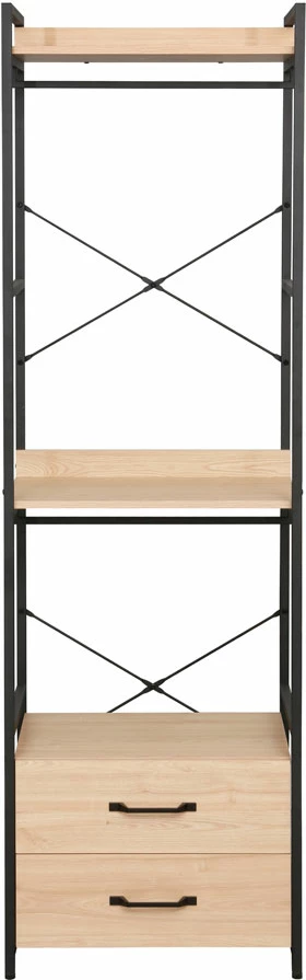 Dollap Xenia, natyral e zi, 60x40x200