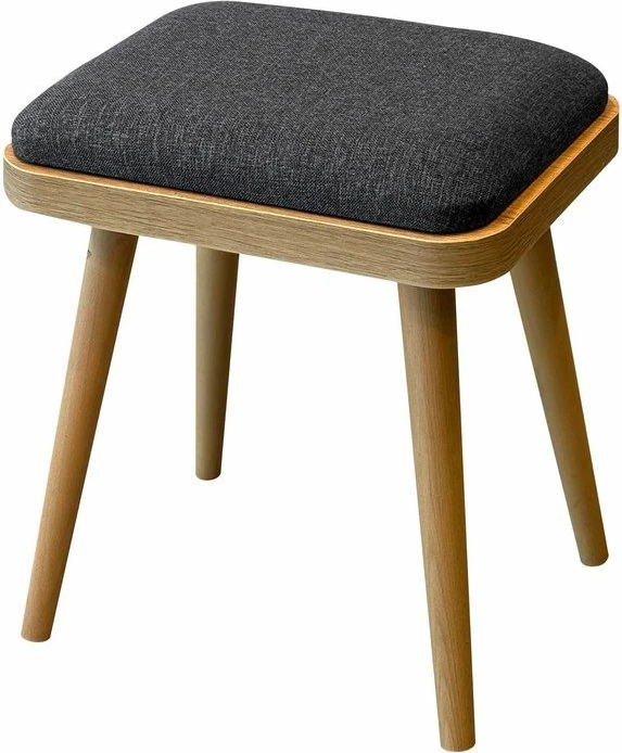 Tavolinë me karrige, set 6 pjesësh, ngjyrë lis dhe antracit, Vina Mini 03 1053